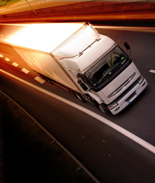 truck on highway truck on highway